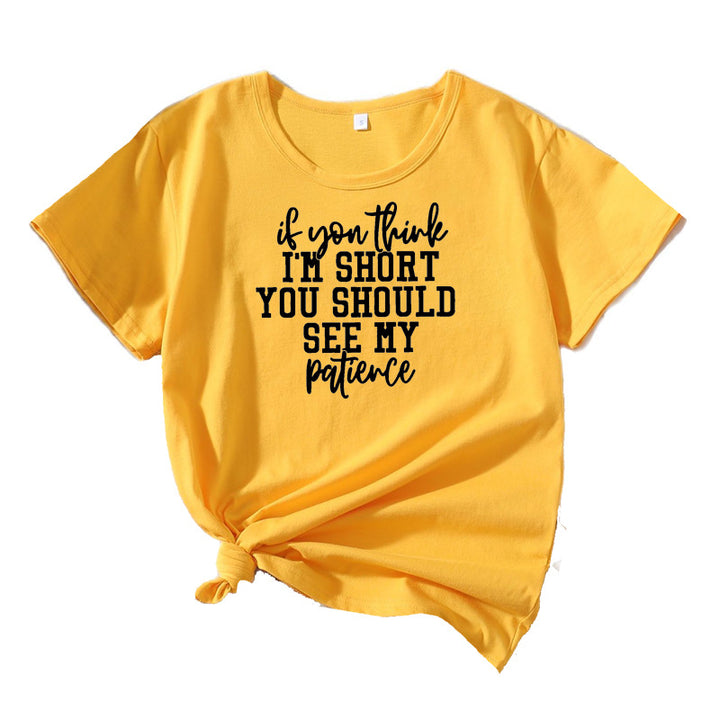 Kvinder Humoristiske Citater Grafik T-Shirt Stilla