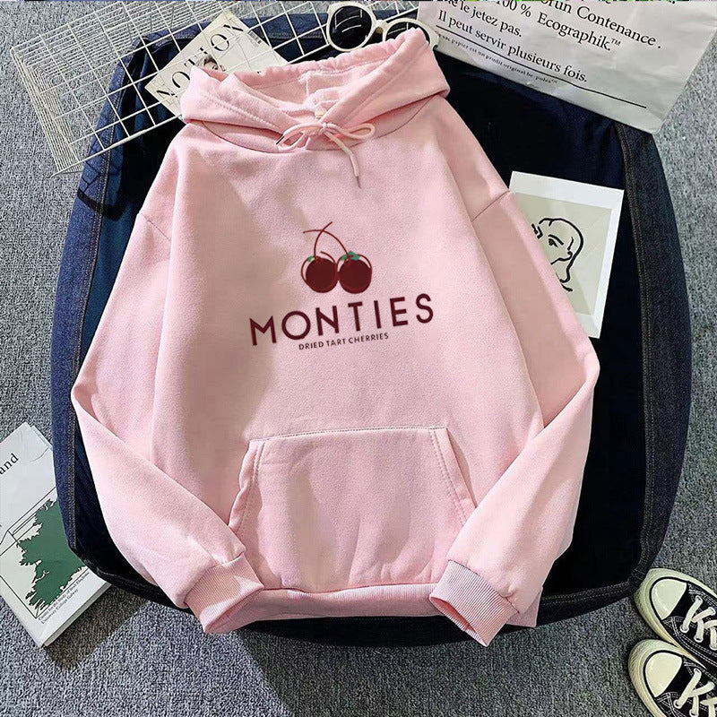 Kvindernes hoodie med frugtagtig logo print Skovae