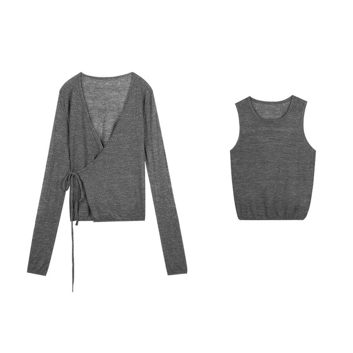 Dame sæt med vikletop og komfortabelt tanktop Stilla