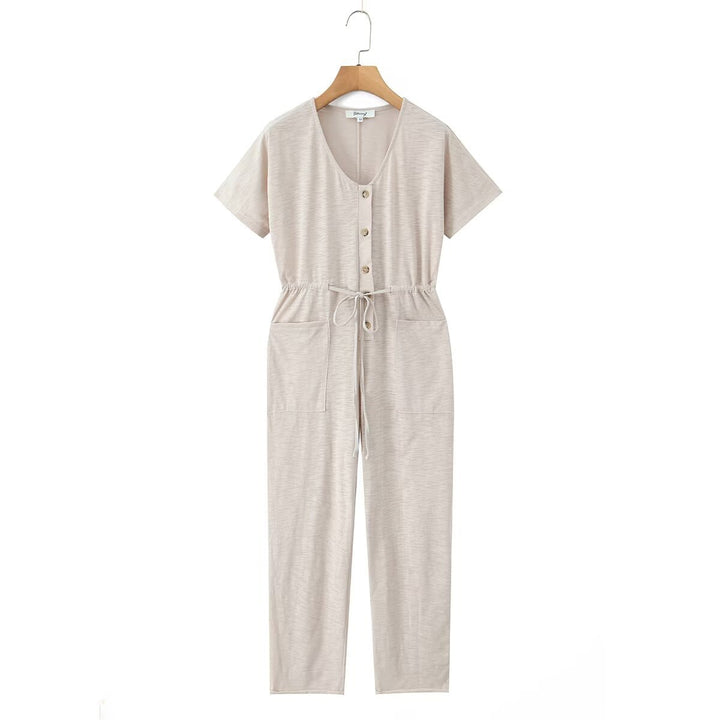 Dame jumpsuit med taljejustering og praktiske lommer Skovae