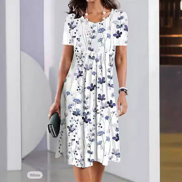 Dame Etuikjole med elegante blomsterdesigns Stilla