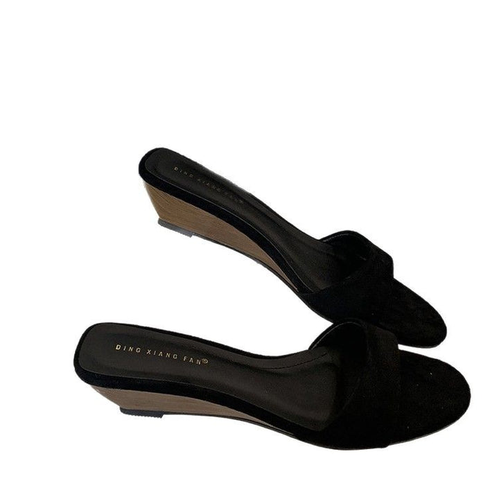 Dame komfortable Wedge-sandaler med bred rem Stilla