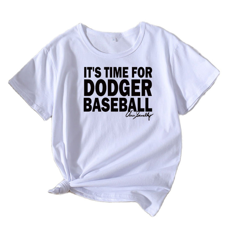 Dame Fritids Sport Grafik T-shirt Stilla