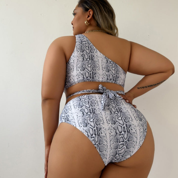 Dame Asymmetrisk Cut-Out Bikini-Sæt Skovae