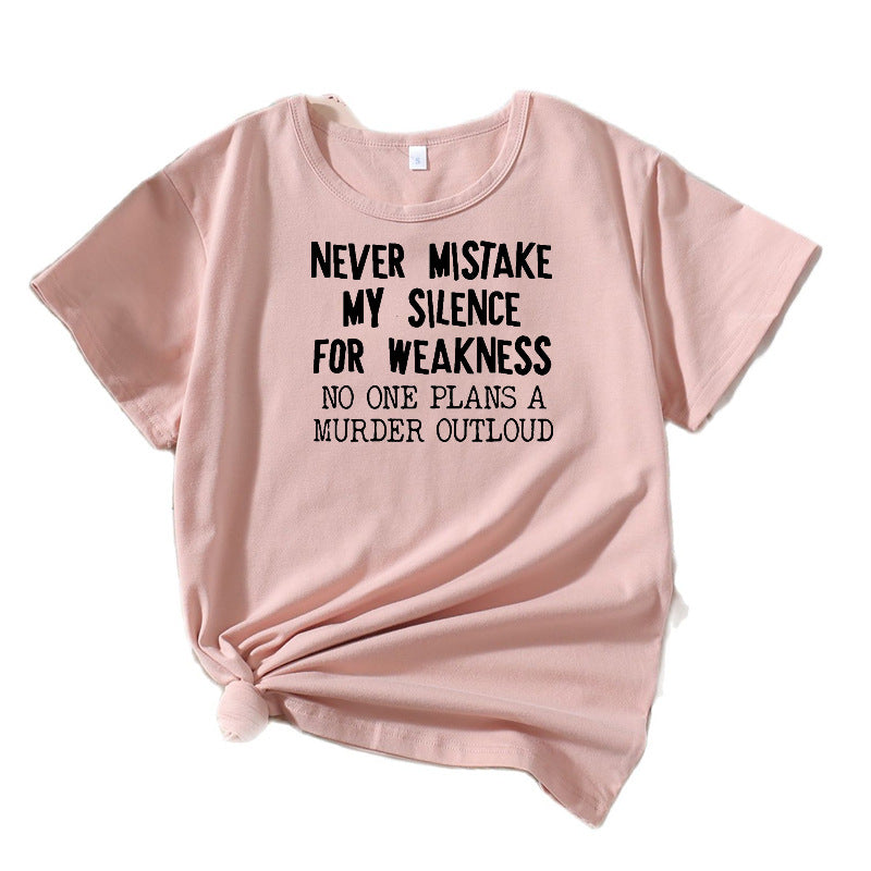 Dame Kort Grafik T-shirt Stilla