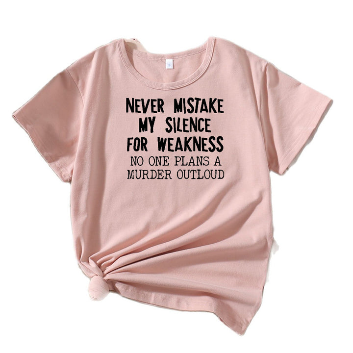 Dame Kort Grafik T-shirt Stilla