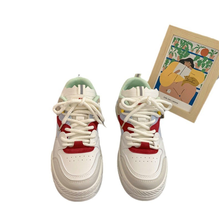 Dame Sporty Retro-Sneakers med åndbar mesh-struktur og dæmpende sål Stilla