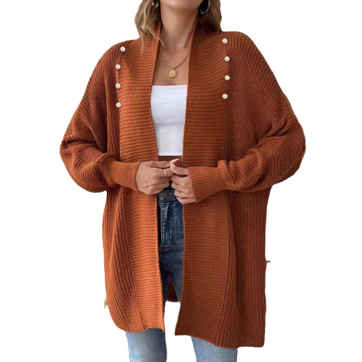 Kvinders cardigan med perleknappede knapper og elegant design Stilla