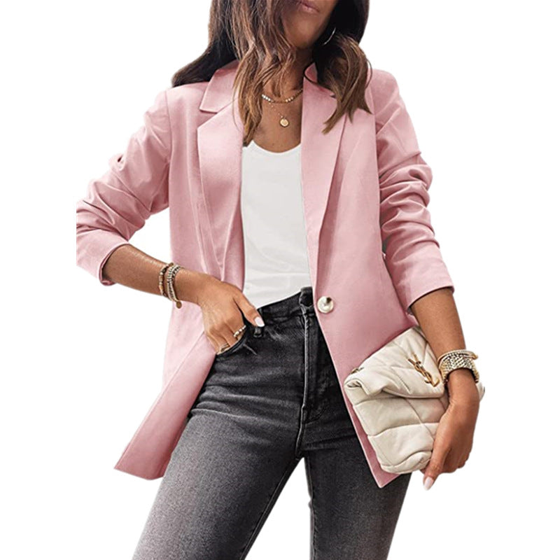 Dame Elegant Blazer med dekorative knapdetaljer og moderne snit Stilla