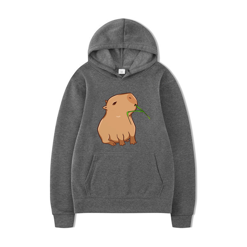 Kvinders hoodie med sjovt dyre design og behagelig pasform Skovae