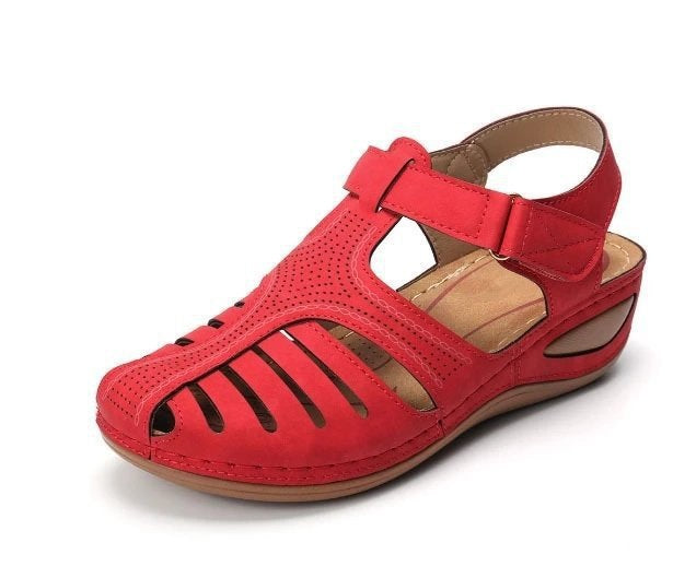 Dame komfort-sandaler med moderne remdesign og åndbart overmateriale Stilla