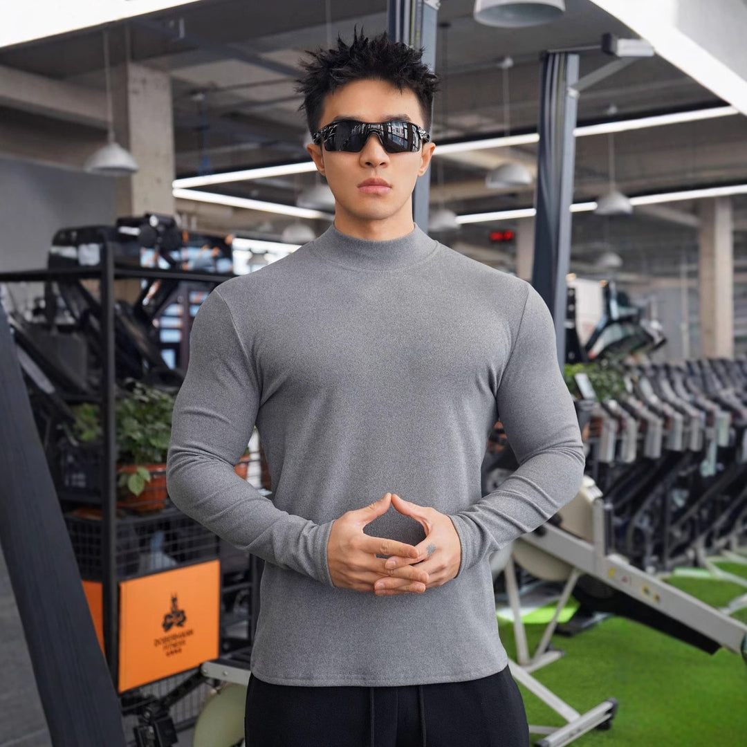 Herre Fitness Langærmet shirt med moderne snit og åndbar teknologi Stilla