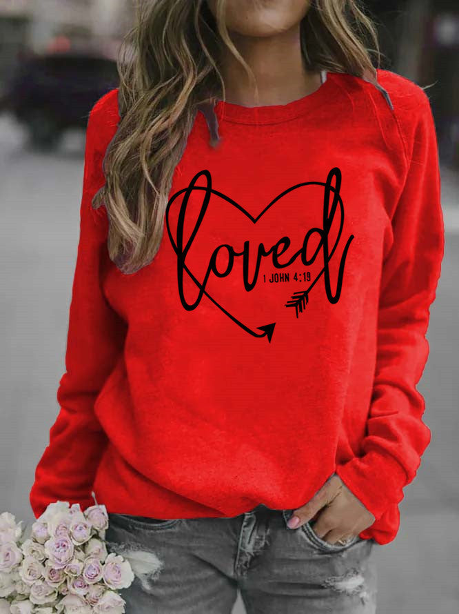Dame sweatshirt med inspirerende lettering og trendy design Skovae