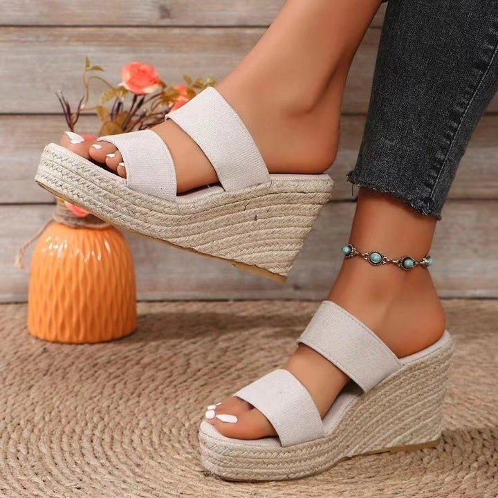 Dame Wedge Sandaler med brede remme og skridsikre såler Stilla