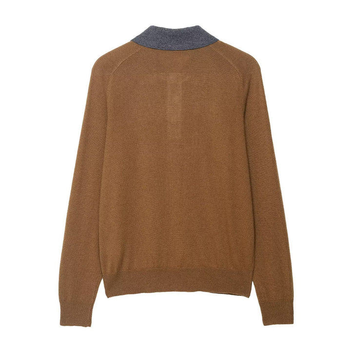 Damer elegant polo shirt med ternet mønster og knapdetaljer Stilla