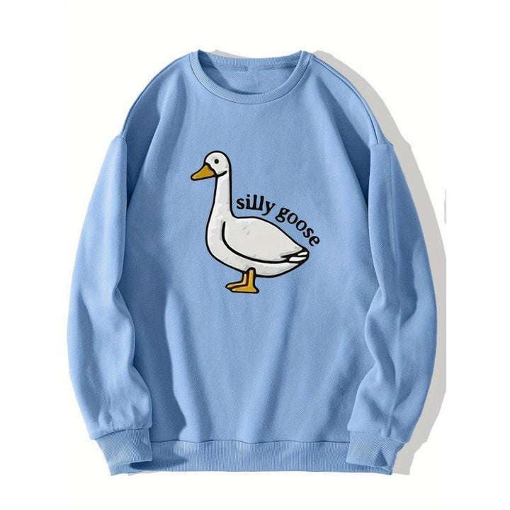 Kvinders sweatshirts med legesyg andemotiver og afslappet pasform Stilla