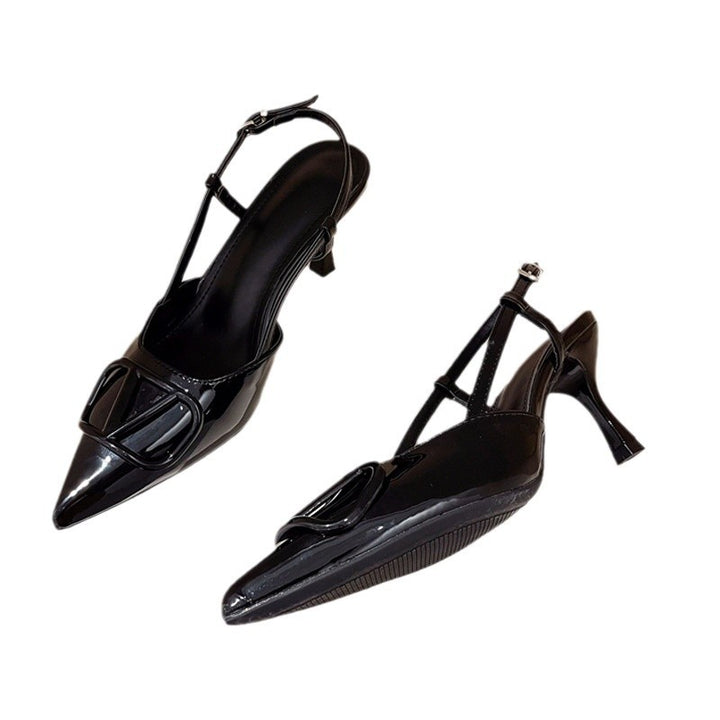Dame Slingback Højhælede med justerbar rem og elegant spænde Stilla
