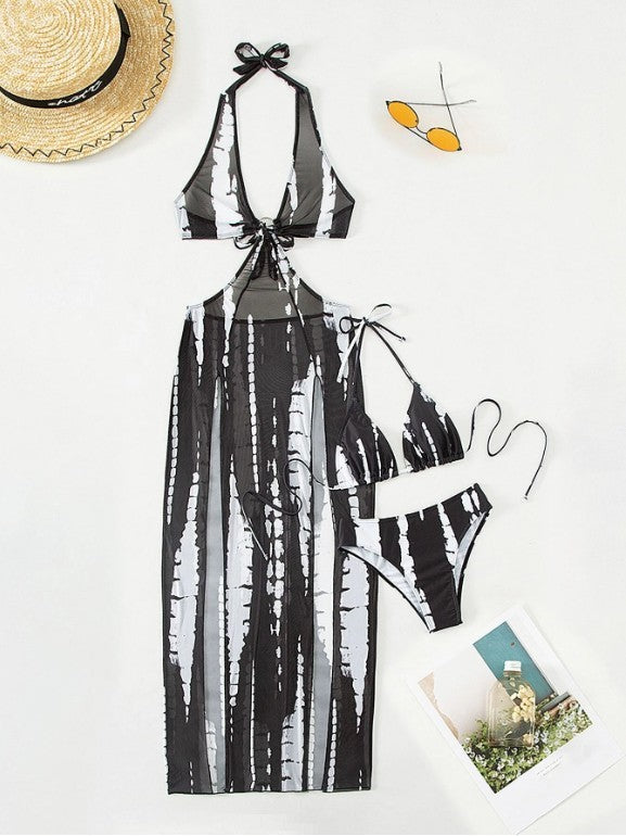Dame Maxi-strandkjole med cut-out-detaljer og asymmetrisk snit Skovae