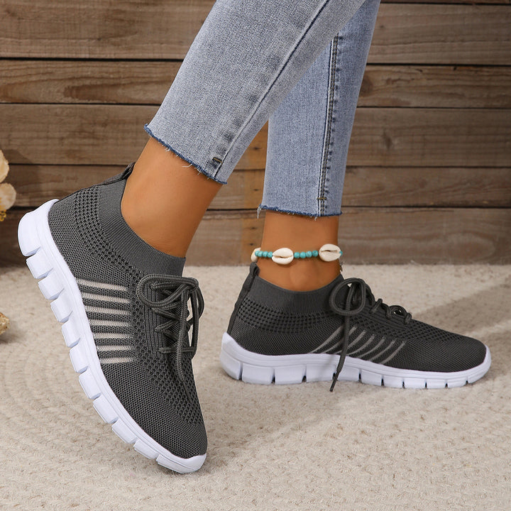 Dame Sporty Sneakers med åndbart strikoverdel Stilla