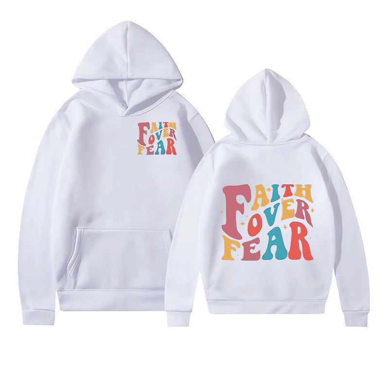 Kvinder hoodie med kreativ tekst og blødt indre fleece Skovae