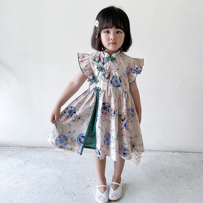Pige Floral Print Kjole Stilla
