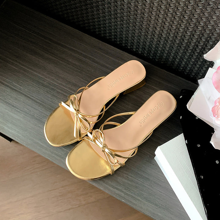 Dame elegante Sling-sandaler med raffineret rem-design og fashionable hæl Stilla