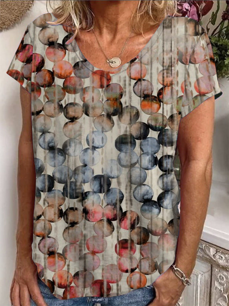 Dame Loose Bluse med farverigt paisleymønster Skovae
