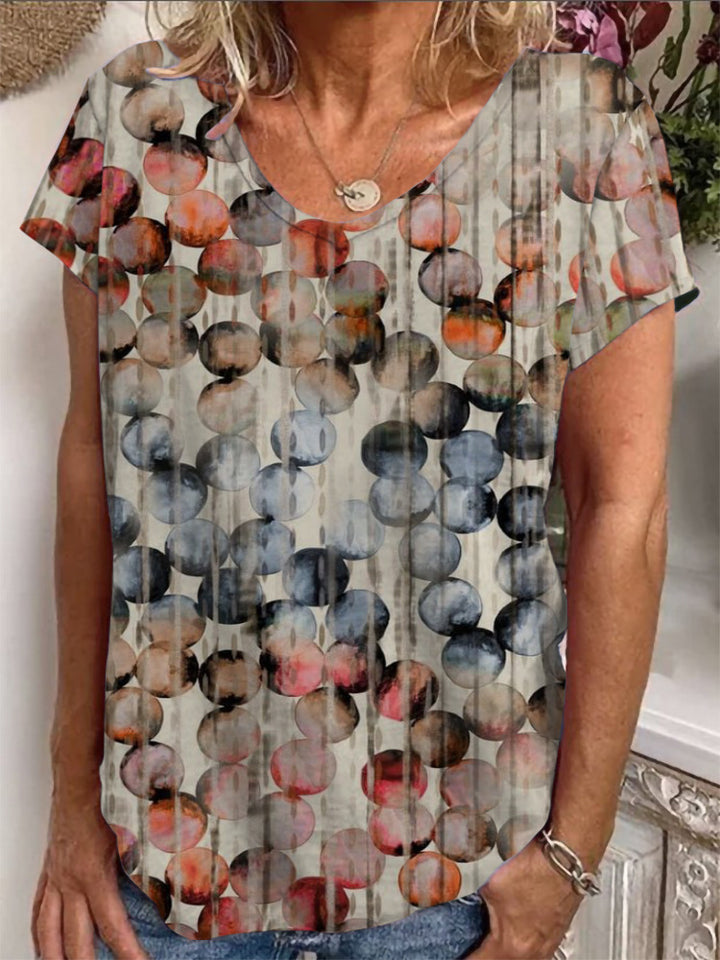 Dame Loose Bluse med farverigt paisleymønster Skovae