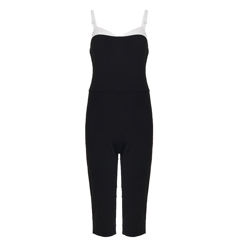 Dame Elegant jumpsuit med stropløs silhuet og taljeret pasform Skovae