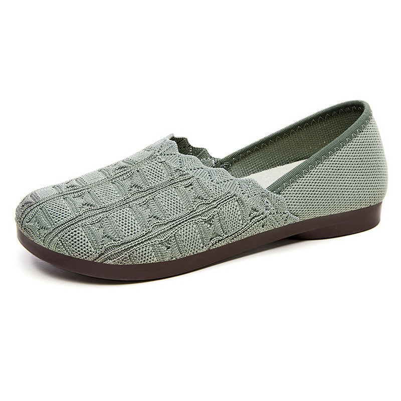 Femme Slip-On Komfort Vandresko med fleksibelt strik-overmateriale Stilla