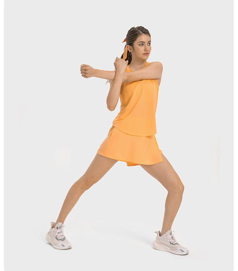 Stilla | Fugtabsende Hurtigtørrende Yoga Skort Med Multifunktionelt Lomme Design