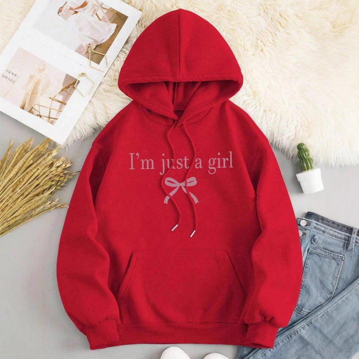 Kvinders hoodie med moderne print og klassisk snit Stilla