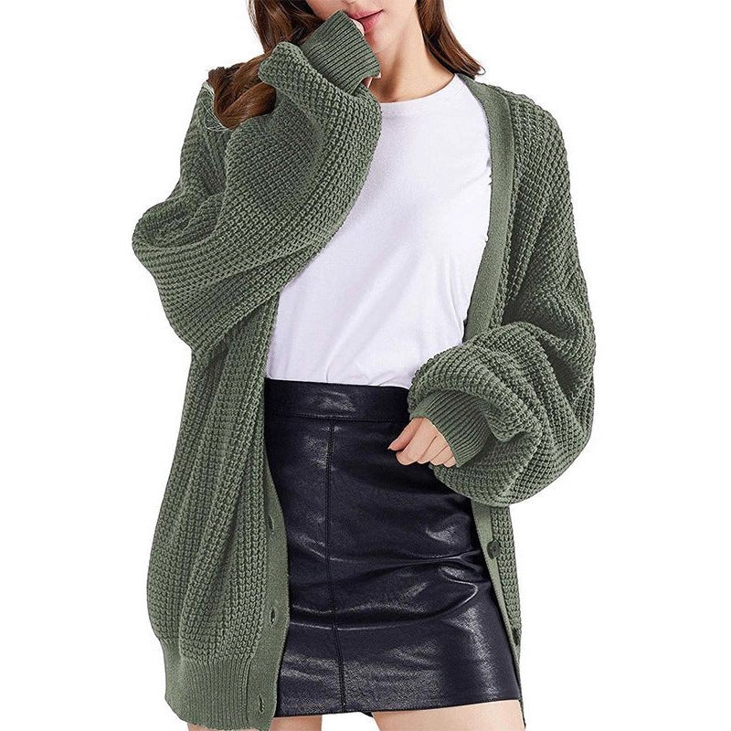 Kvindernes chunky strik cardigan med en afslappet pasform Stilla
