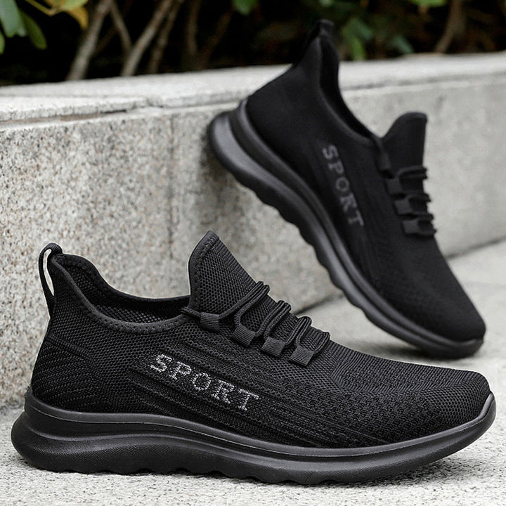 Femme Let Slip-On Sport Sneakers med fleksibel Strikovermateriale Stilla