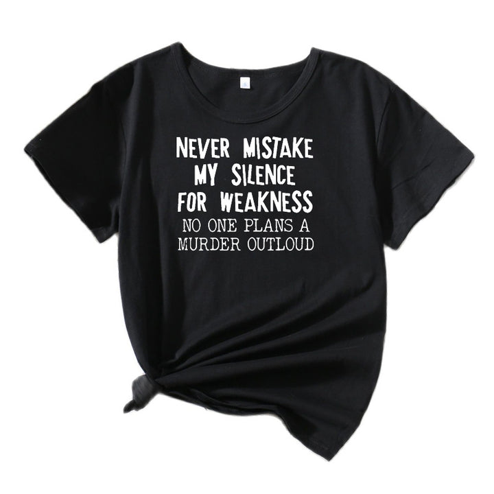 Dame Kort Grafik T-shirt Stilla