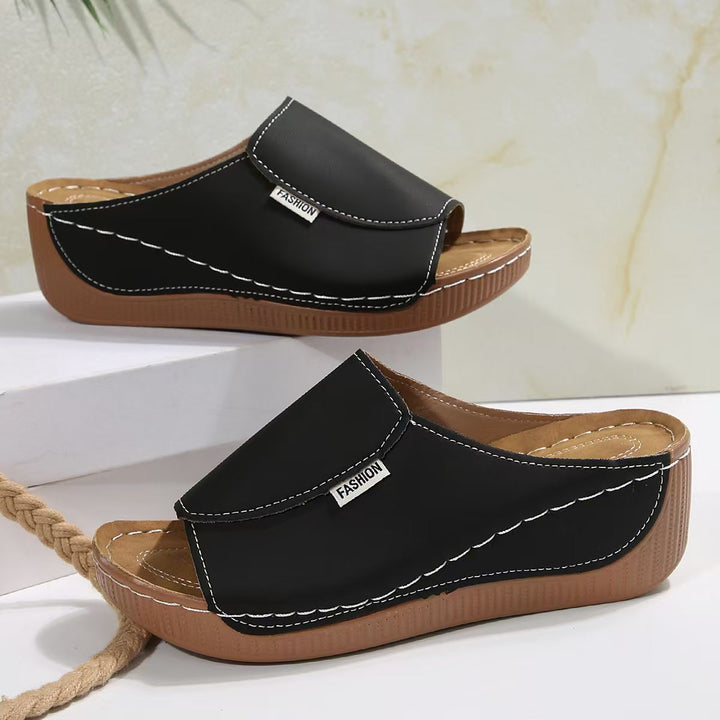 Dame Block-sandaler med moderne snit og skridsikker sål Stilla