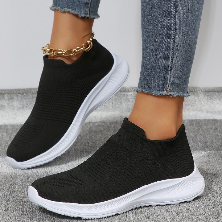 Dame åndbare Slip-On Sneakers med fleksibelt strikket overdel Stilla