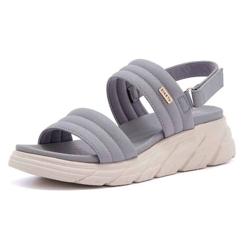 Dame Sporty Sandaler med dæmpende sål og elastiske remme Stilla