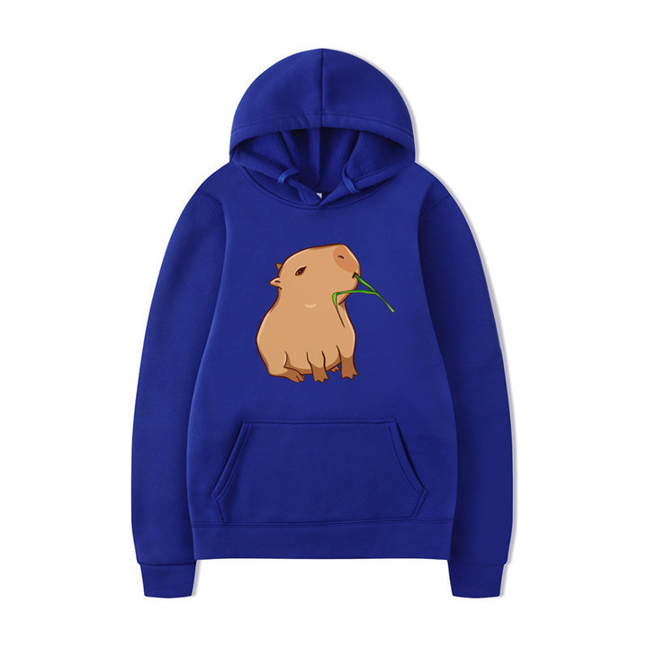 Kvinders hoodie med sjovt dyre design og behagelig pasform Skovae