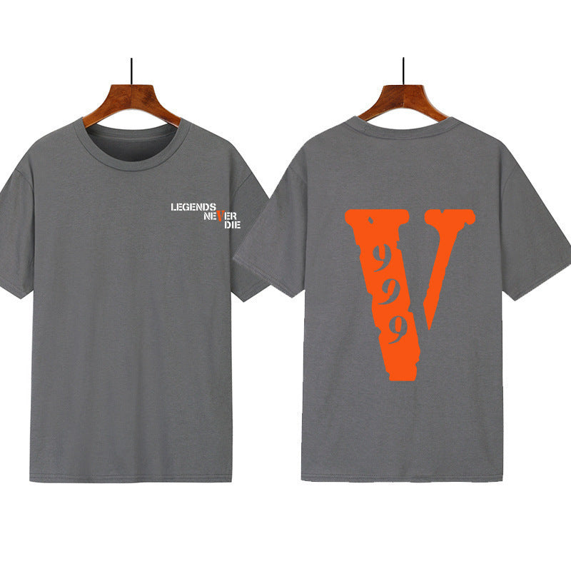 Kvinders grafisk t-shirt med original skrift og kreativt design Skovae