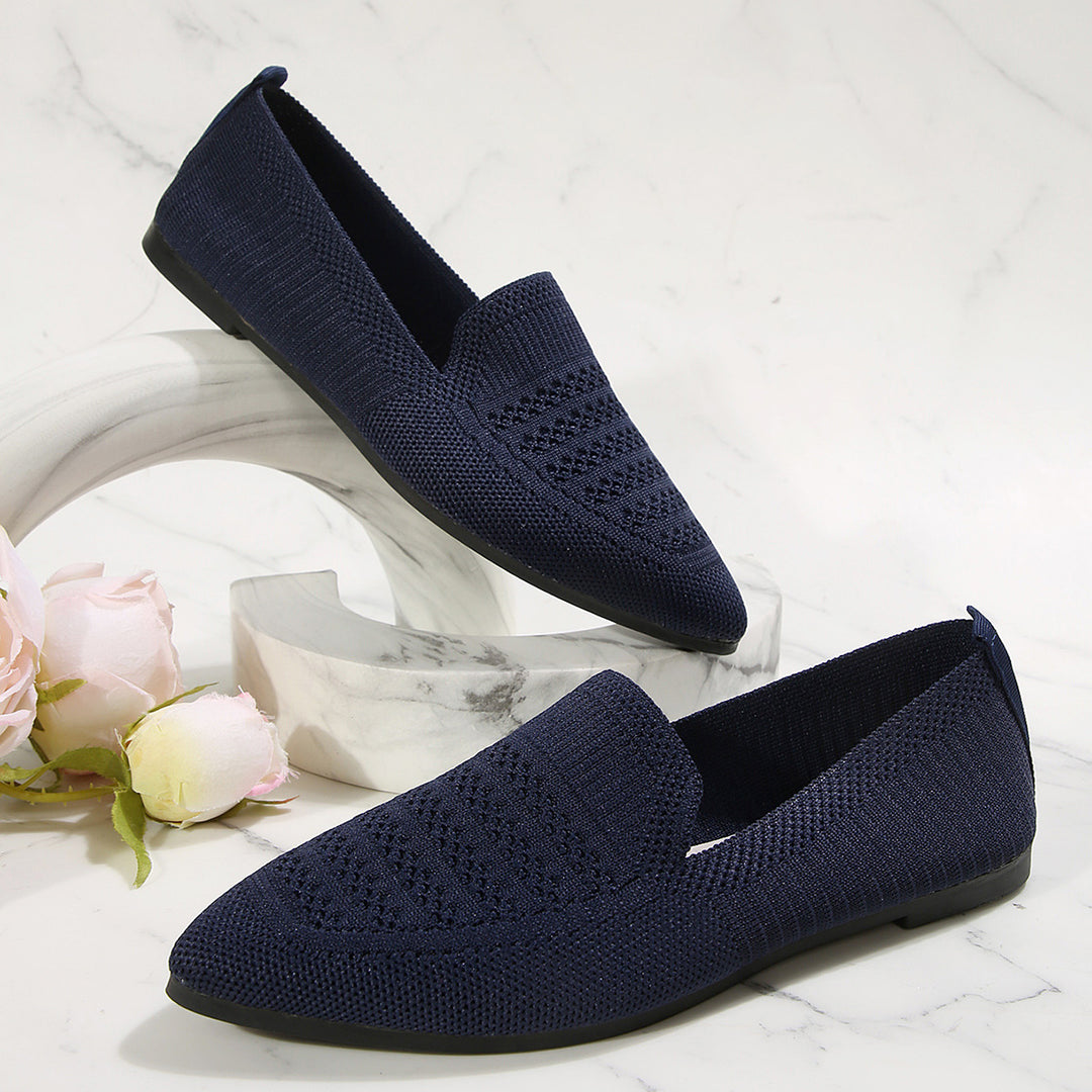 Dame Slip-ons med åndbart strikkemateriale Stilla