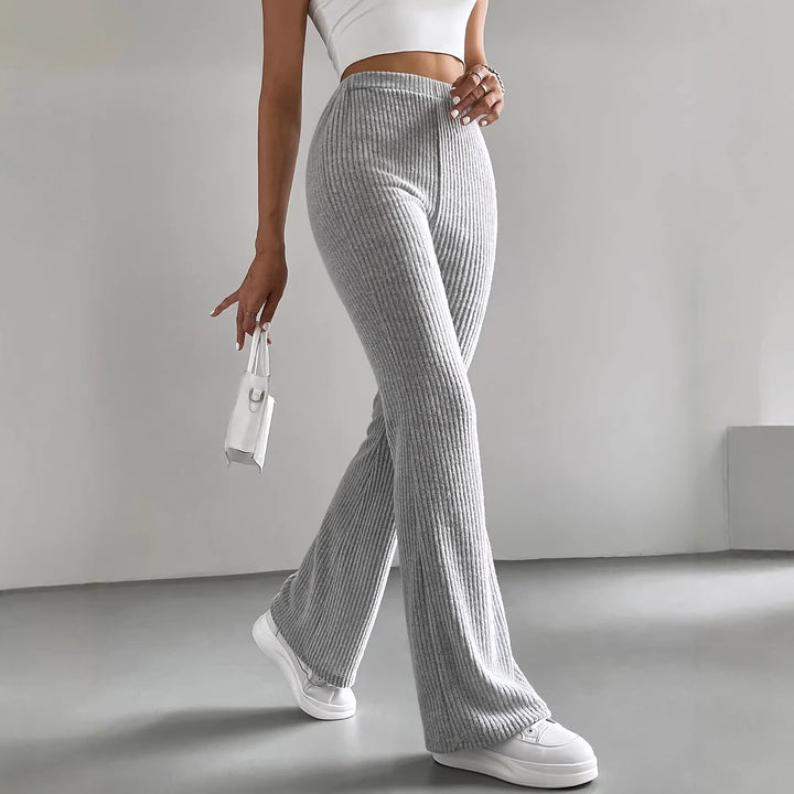 Dame Wide-Leg Ribbett-Bukser Skovae