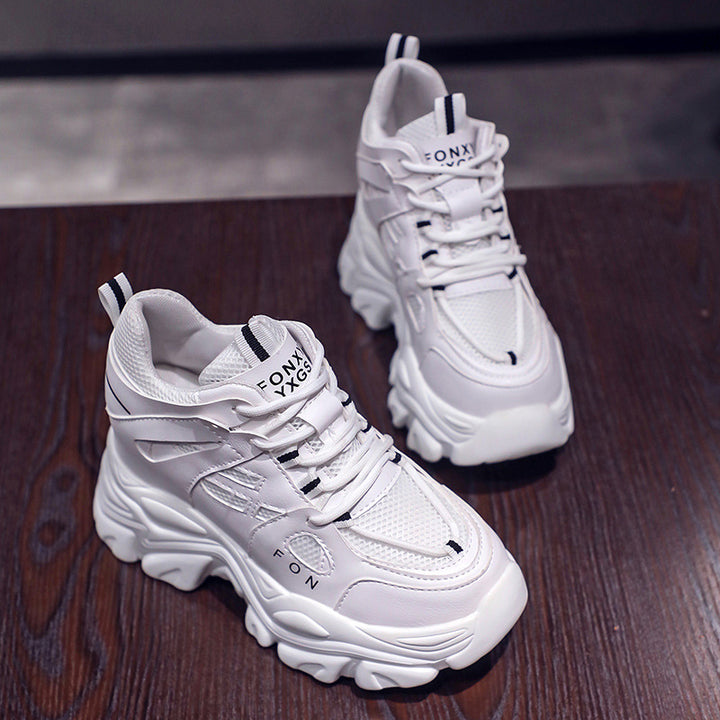 Dame Chunky Sneakers med åndbart mesh-overmateriale og skridsikker sål Stilla