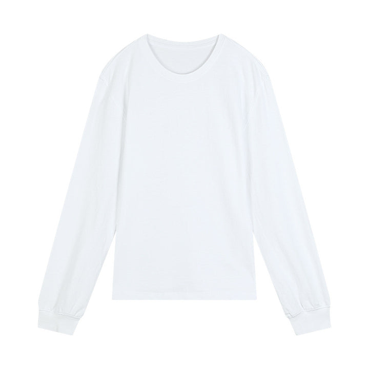 Dame langærmet basis T-shirt i blødt og åndbart bomuld med rund halsudskæring Stilla