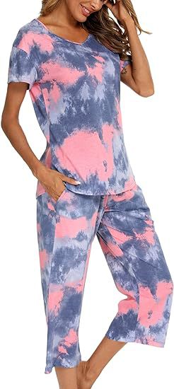 Dame Lækkert Fritids-Loungewear Sæt med modigt Batikmønster Stilla
