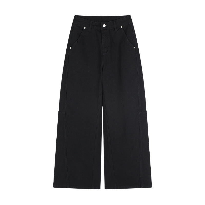 Dame bredskårne cargo-jeans med sidelommer Stilla