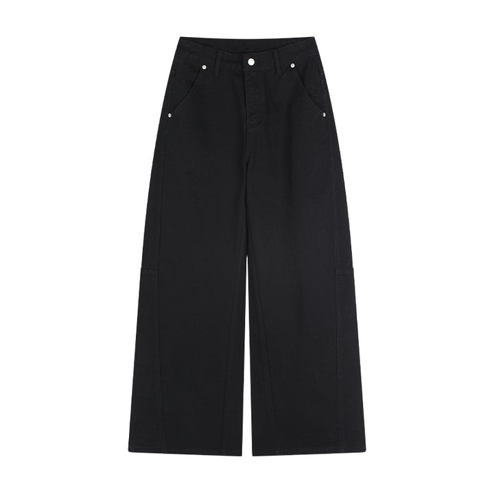 Dame bredskårne cargo-jeans med sidelommer Stilla