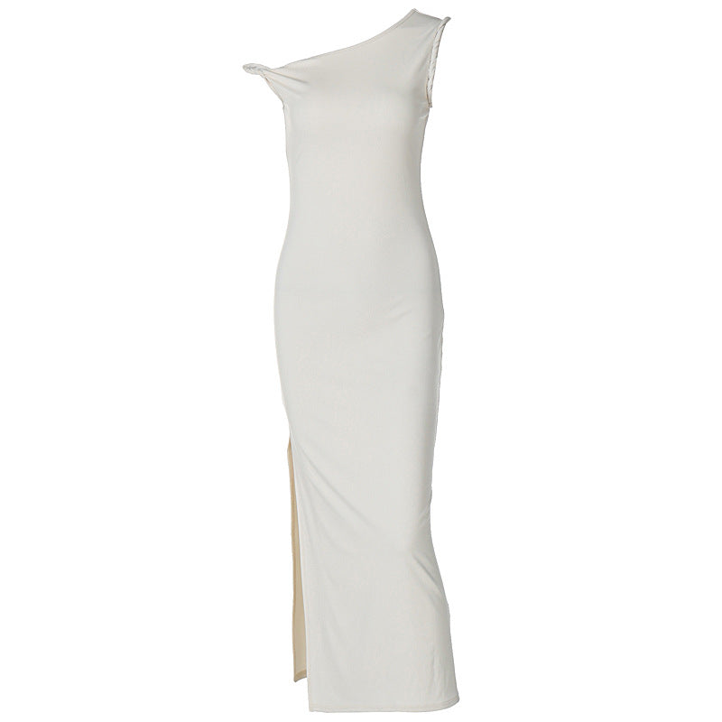 Dame Maxi-nederdel med asymmetrisk snit og elegant detalje Stilla
