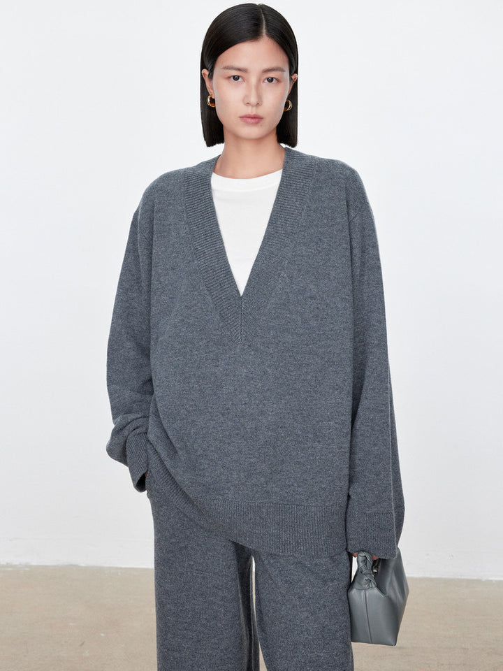 Dame Oversized Pullover lavet af blød uld Stilla
