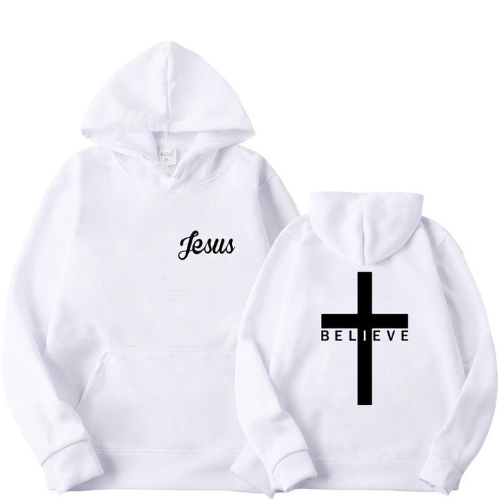 Dame hoodie med motiverende tro design og komfortabel pasform Skovae